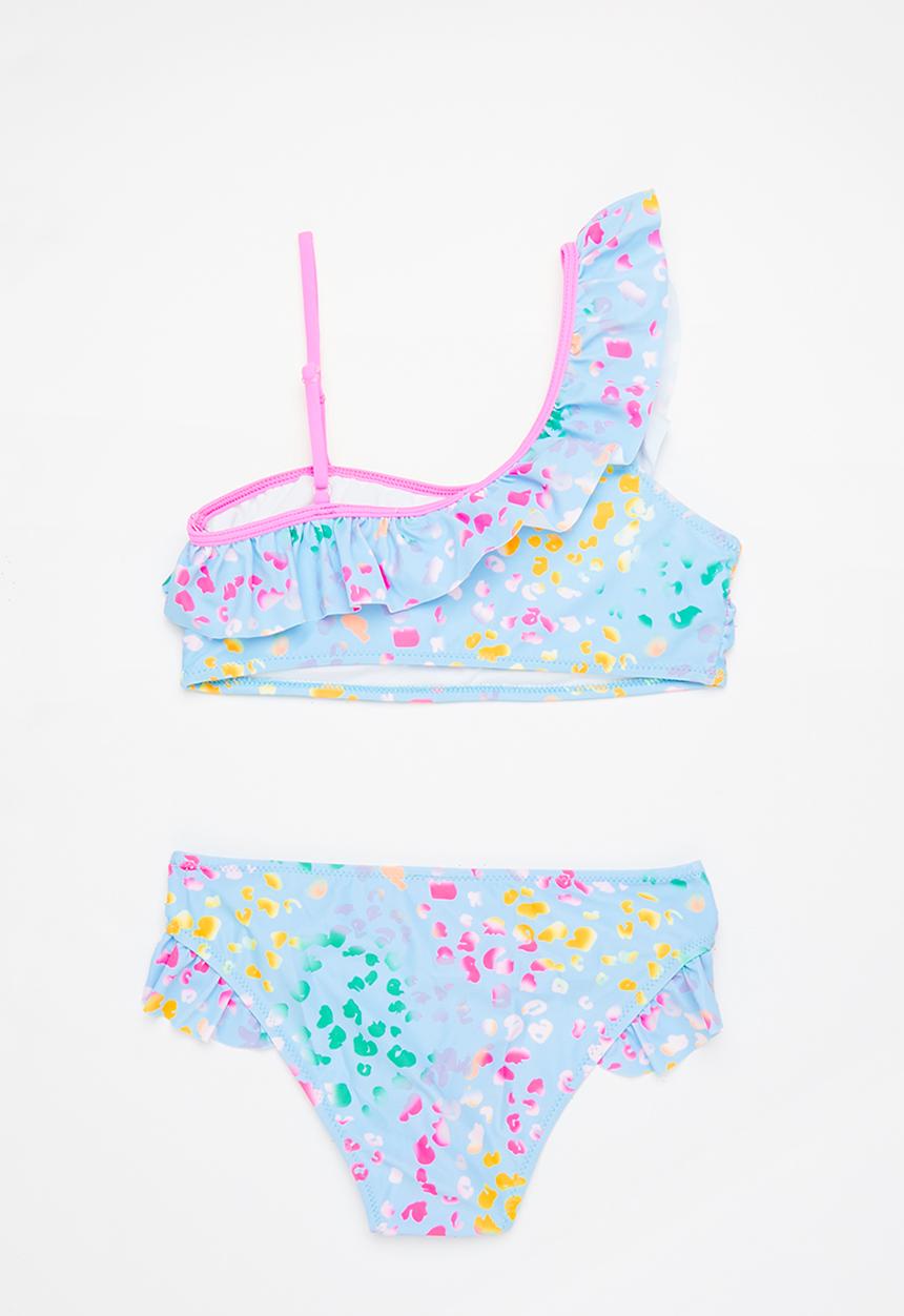 Rebel Republic - Girls one arm bikini set - multi