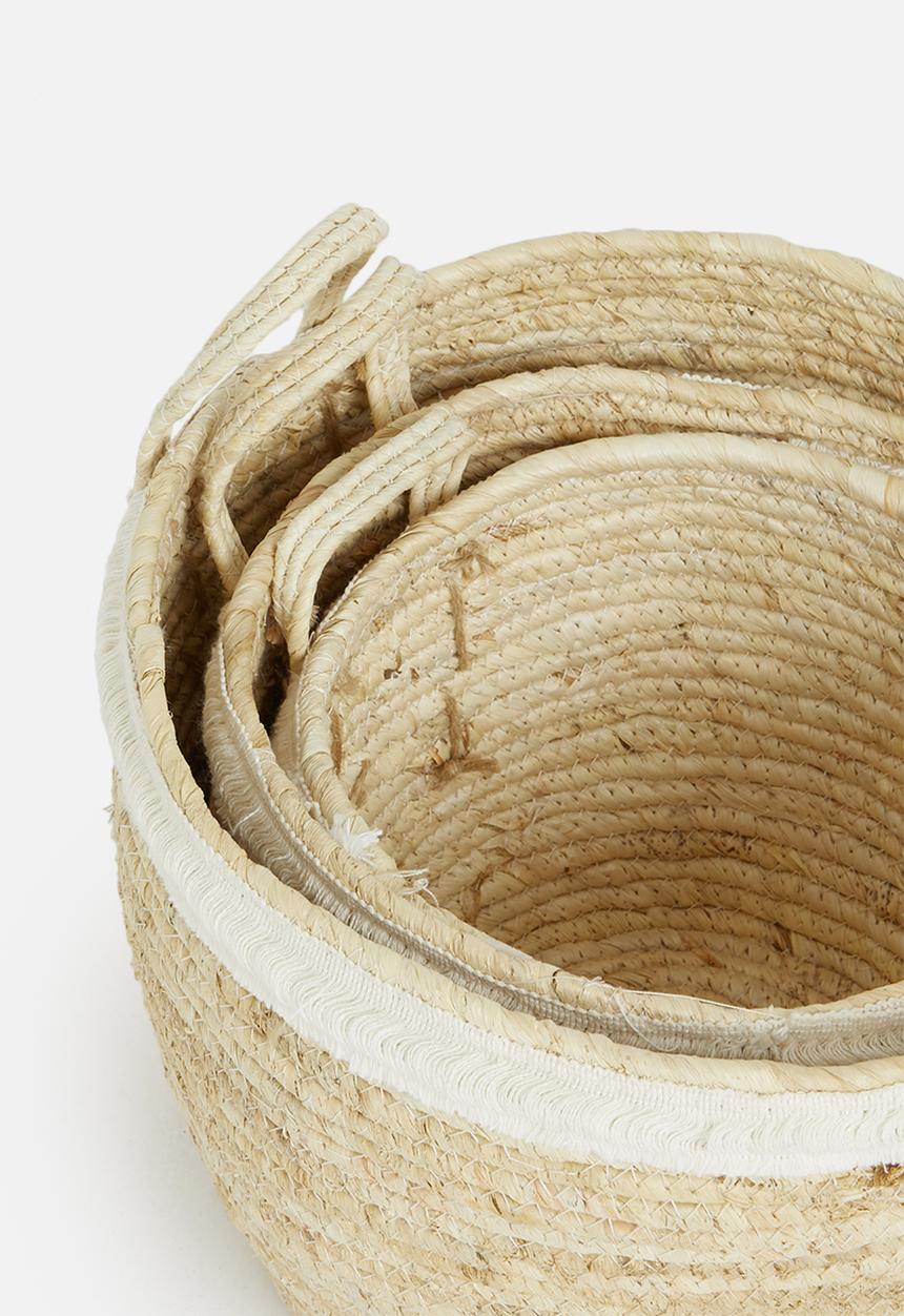 Storage Solutions - Stilow basket set of 3 - natural