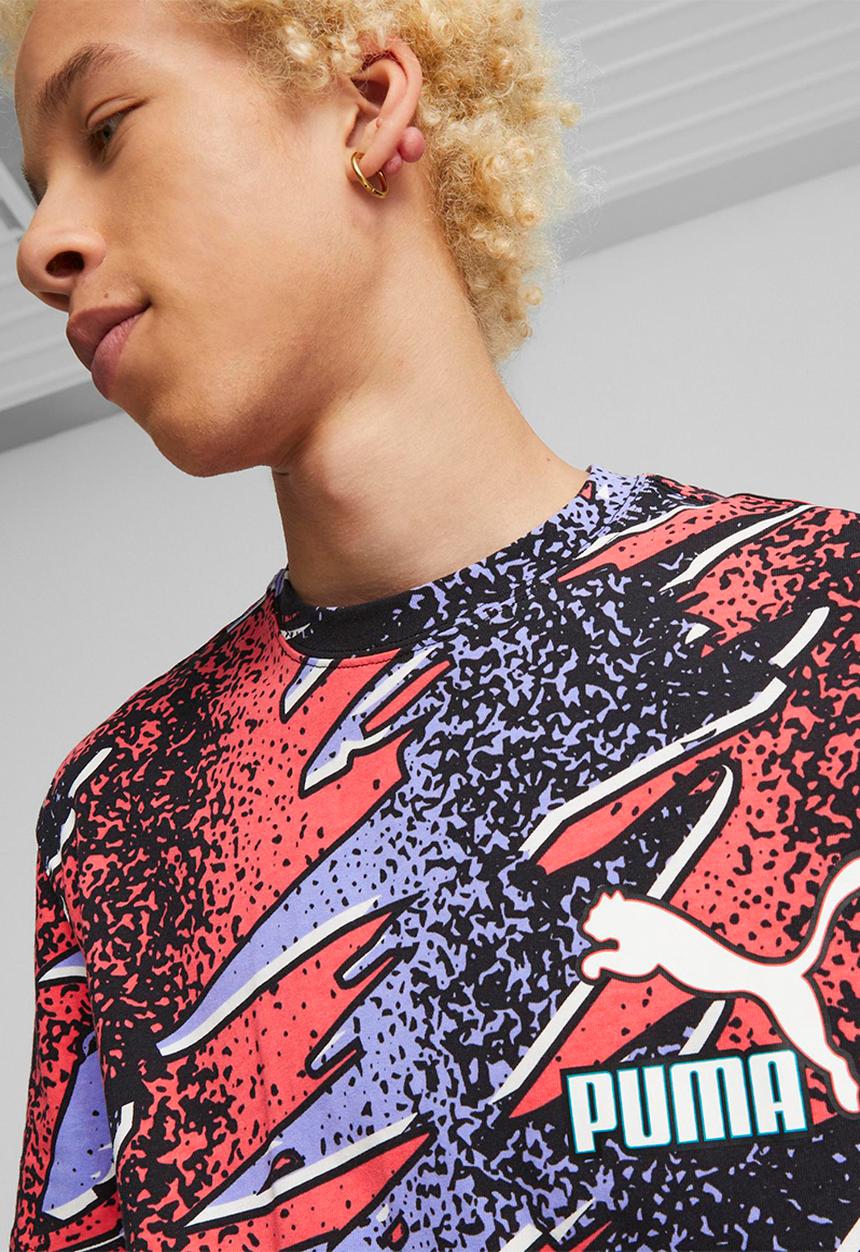 PUMA - Fandom aop tee - lavendar pop