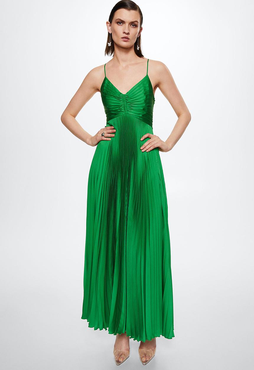 MANGO - Dress keira - green