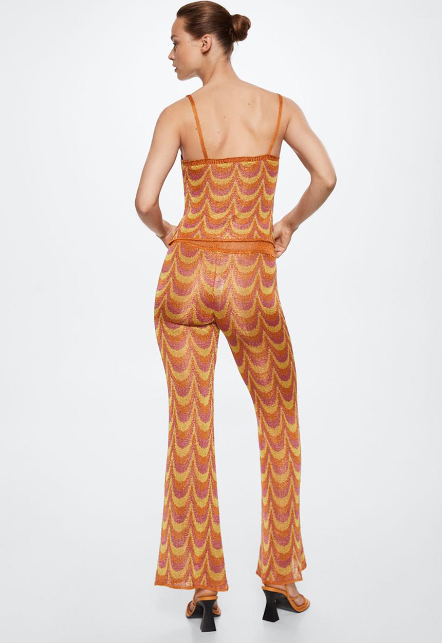 MANGO - Trousers hawai - orange