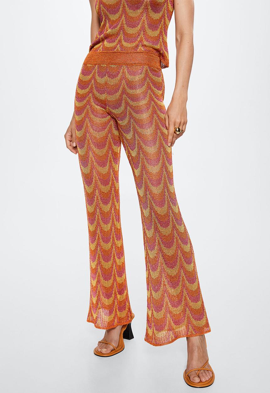 MANGO - Trousers hawai - orange