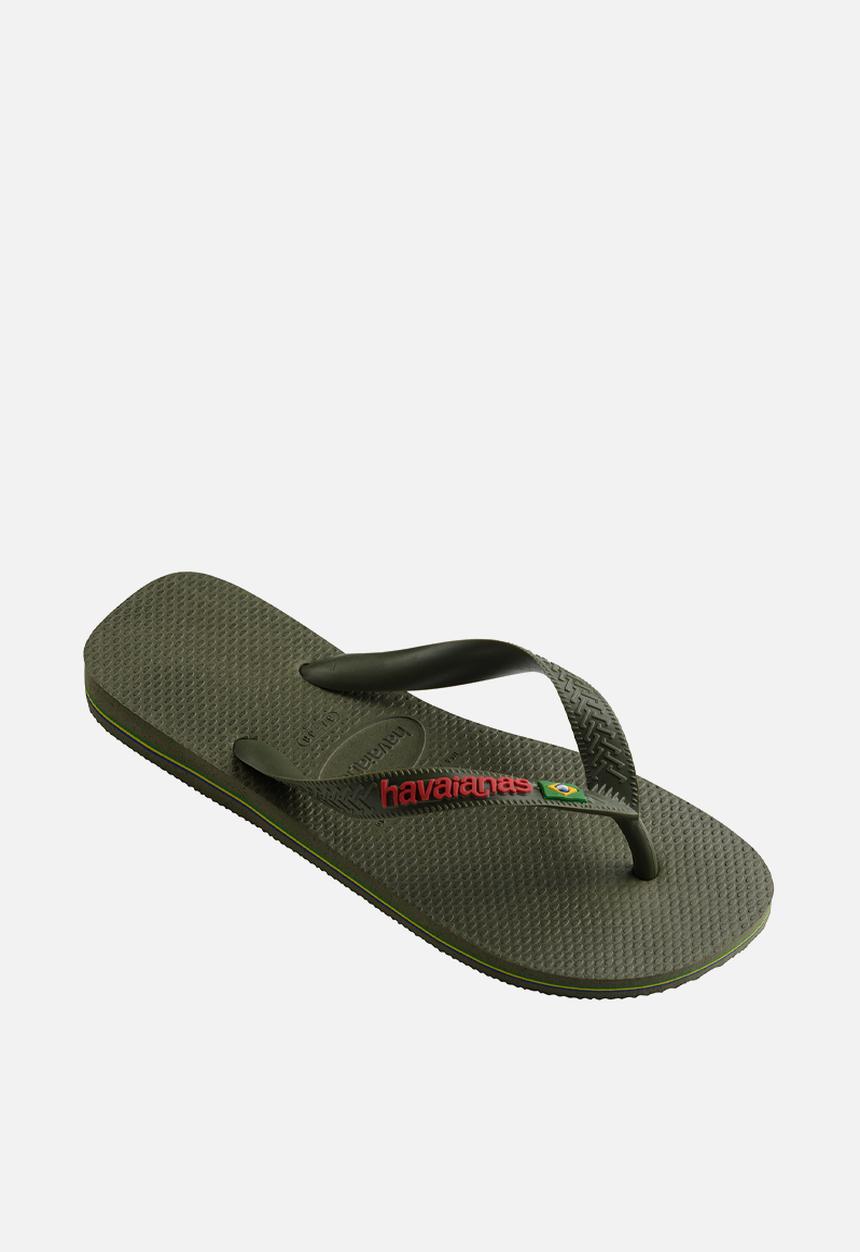 Havaianas - Brazil logo flip flops - green