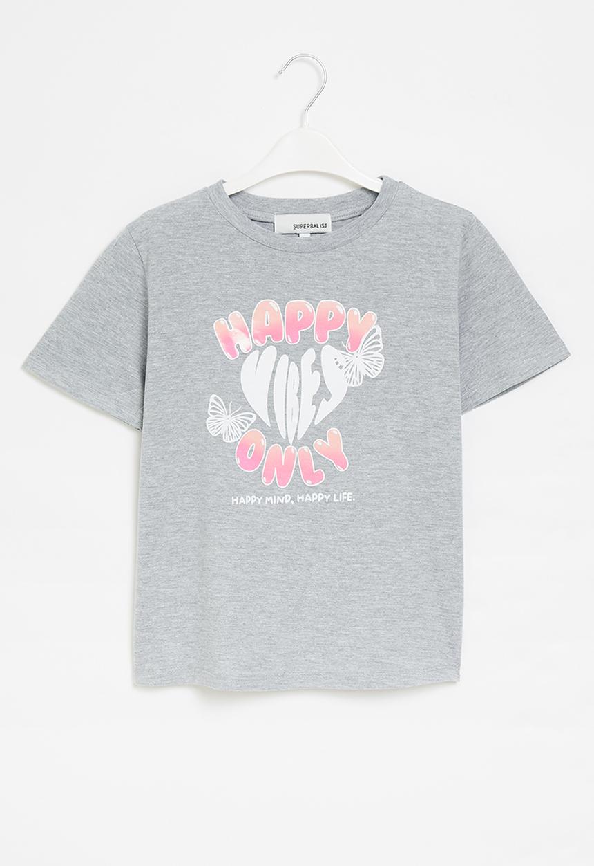 Superbalist - Graphic t-shirt - grey melange