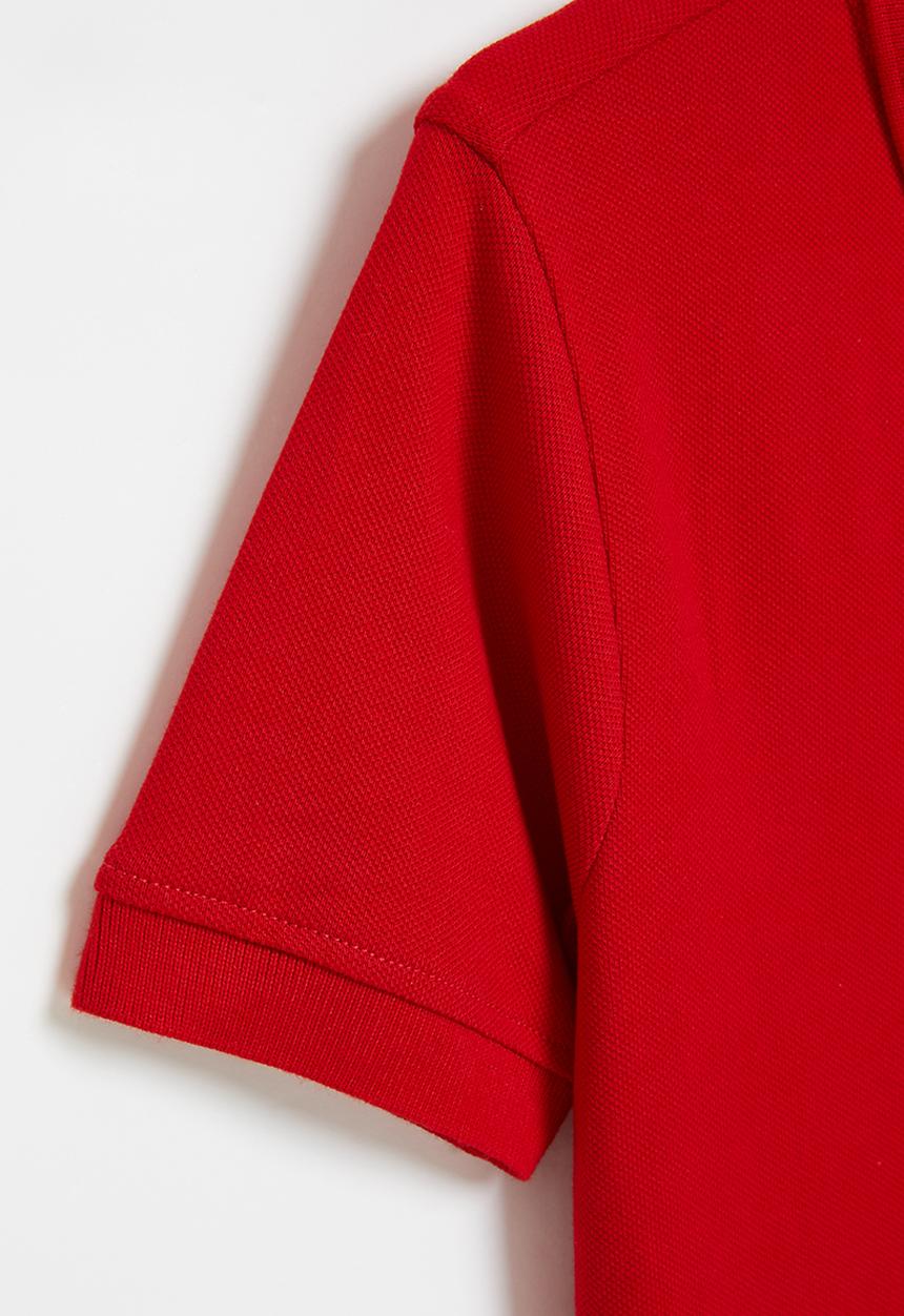 POLO - Boys classic short sleeve golfer - red
