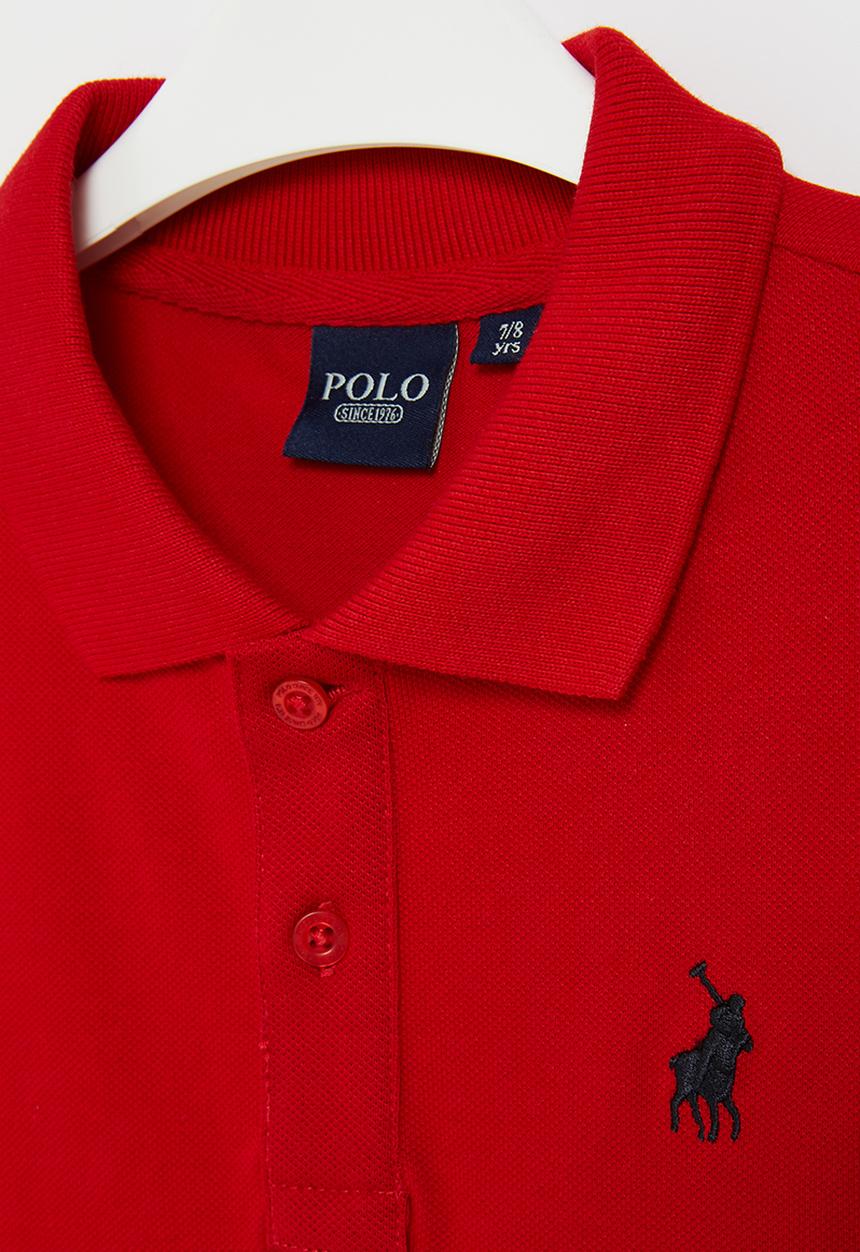 POLO - Boys classic short sleeve golfer - red