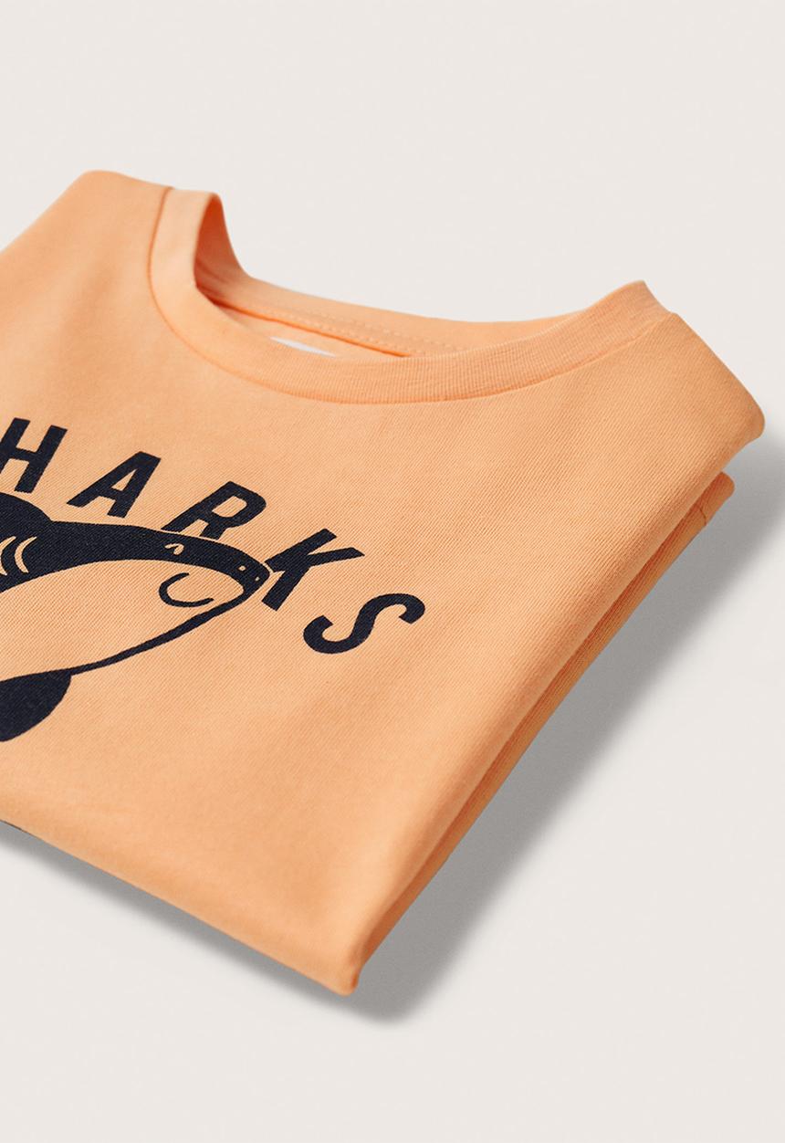 MANGO - T-shirt playa - orange