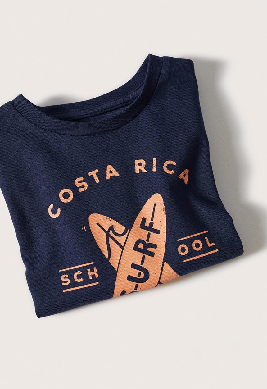 MANGO - T-shirt playa - navy