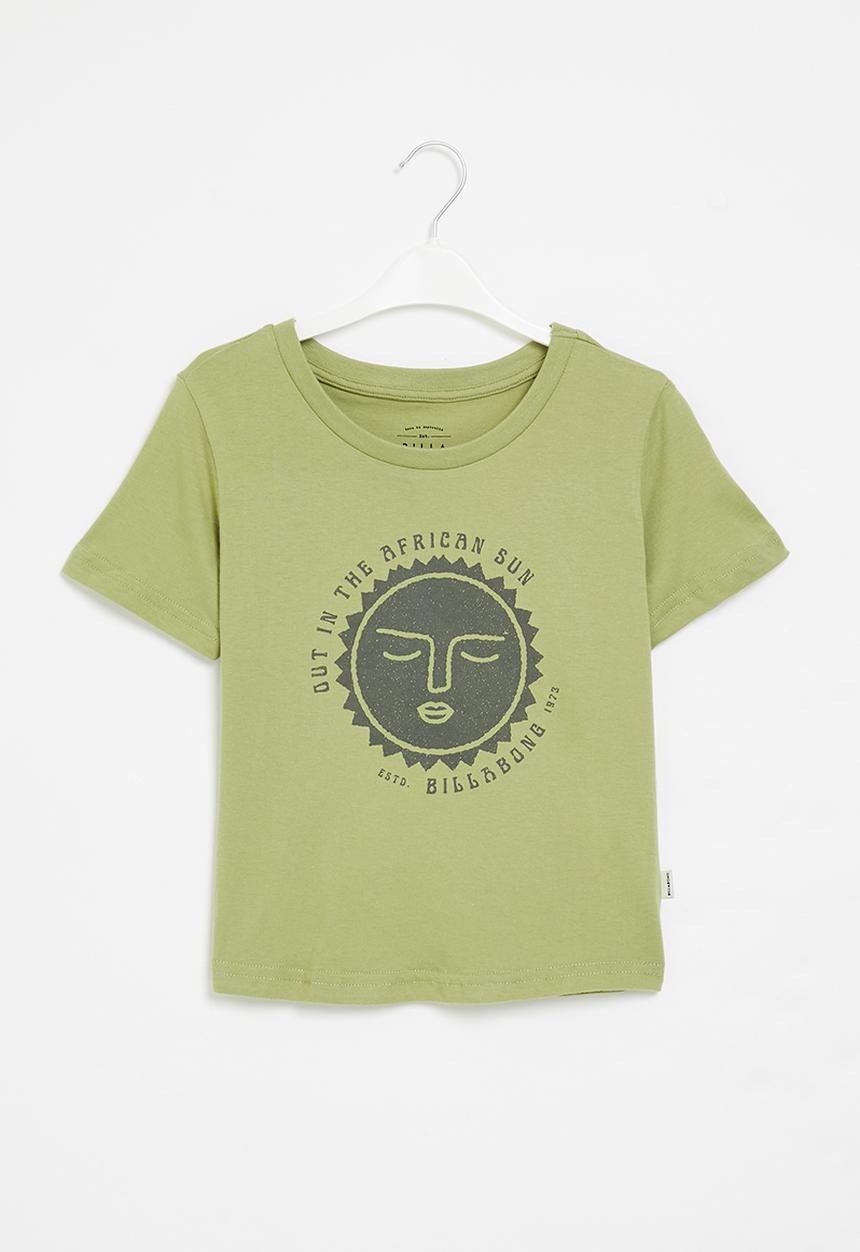 Billabong  - Girls african sun short sleeve tee - green 