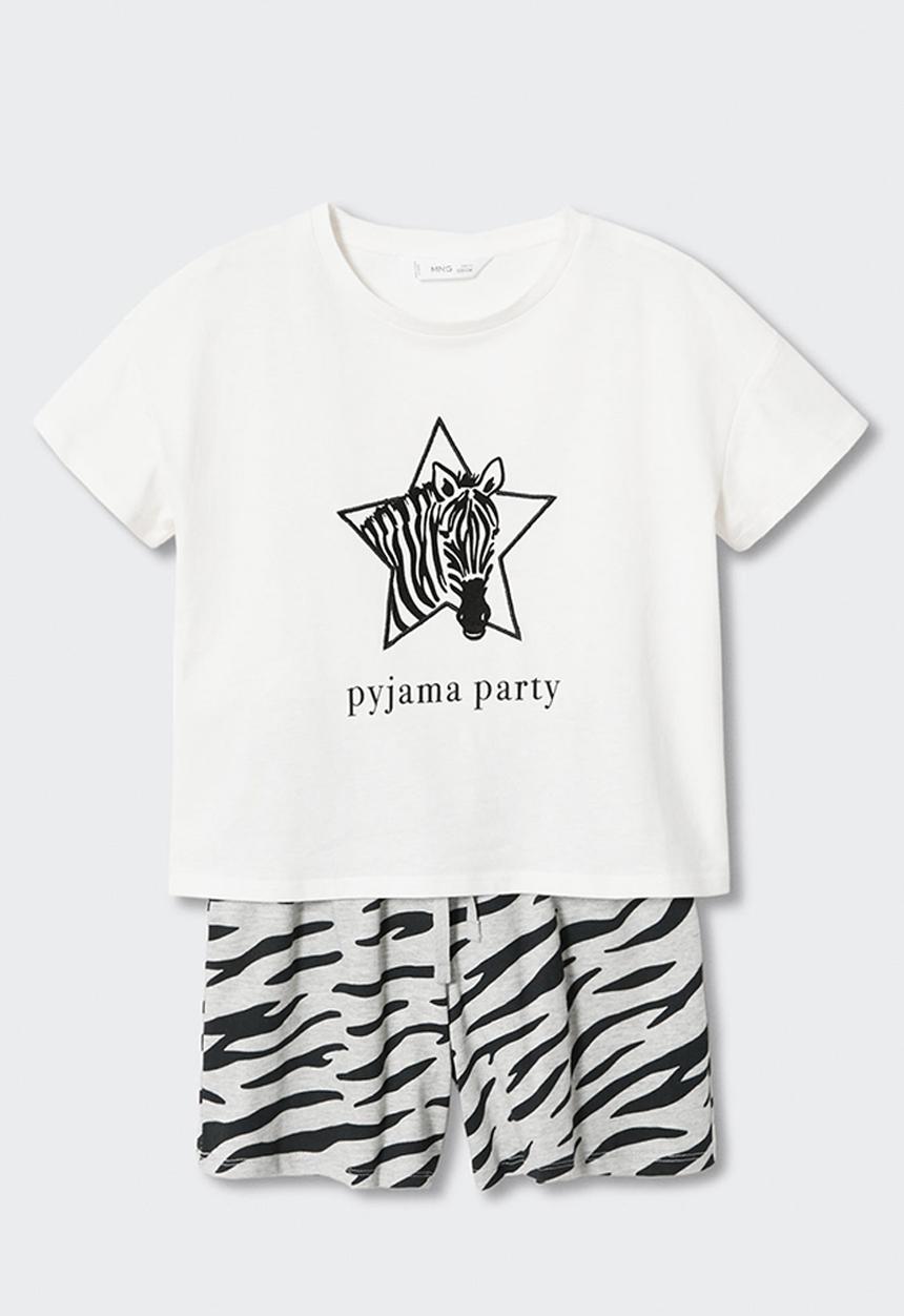 MANGO - Pyjamas zebra - medium grey