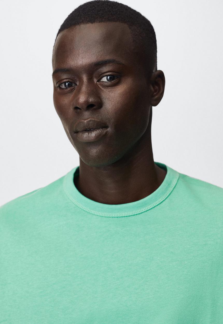 MANGO - T-shirt anouk - mint green
