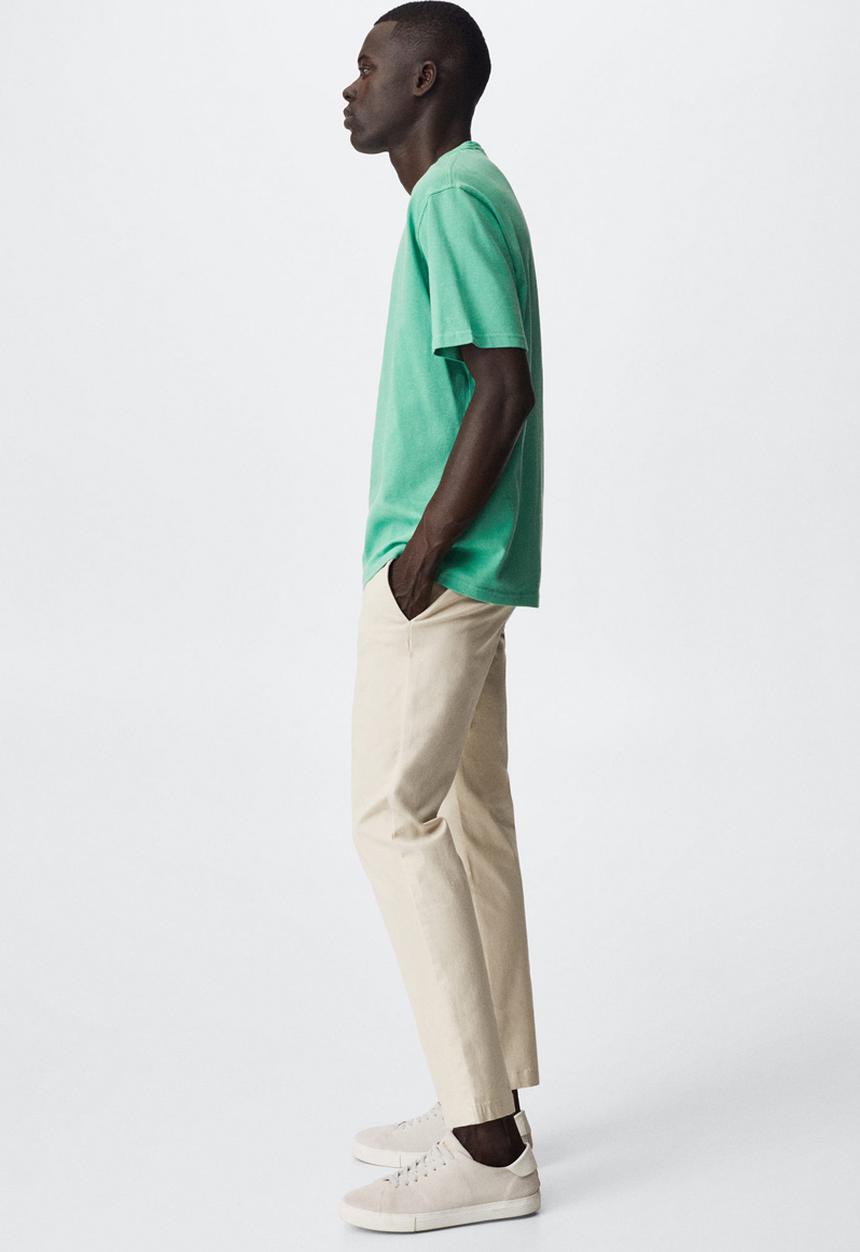 MANGO - T-shirt anouk - mint green