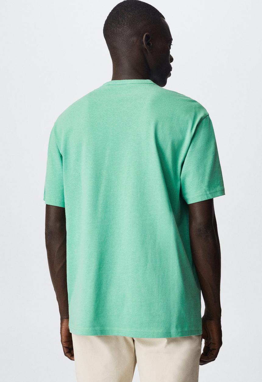 MANGO - T-shirt anouk - mint green