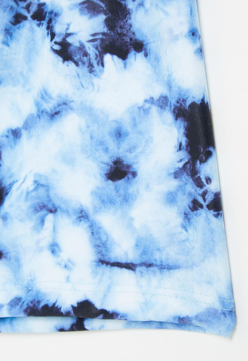 Rebel Republic - Boys tie dye swim shorts - blue
