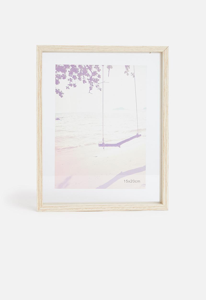 H&S - Photo frame with tree swing image - natural