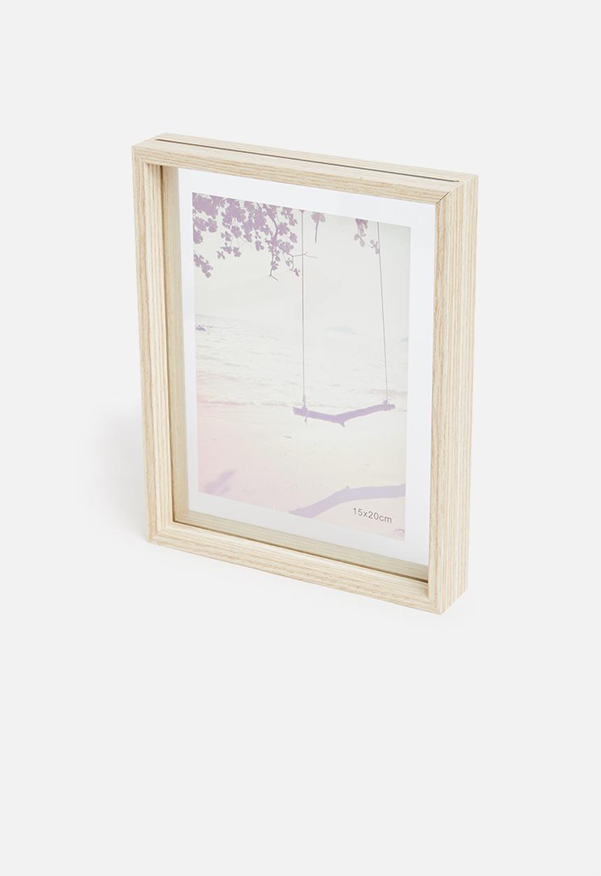 H&S - Photo frame with tree swing image - natural