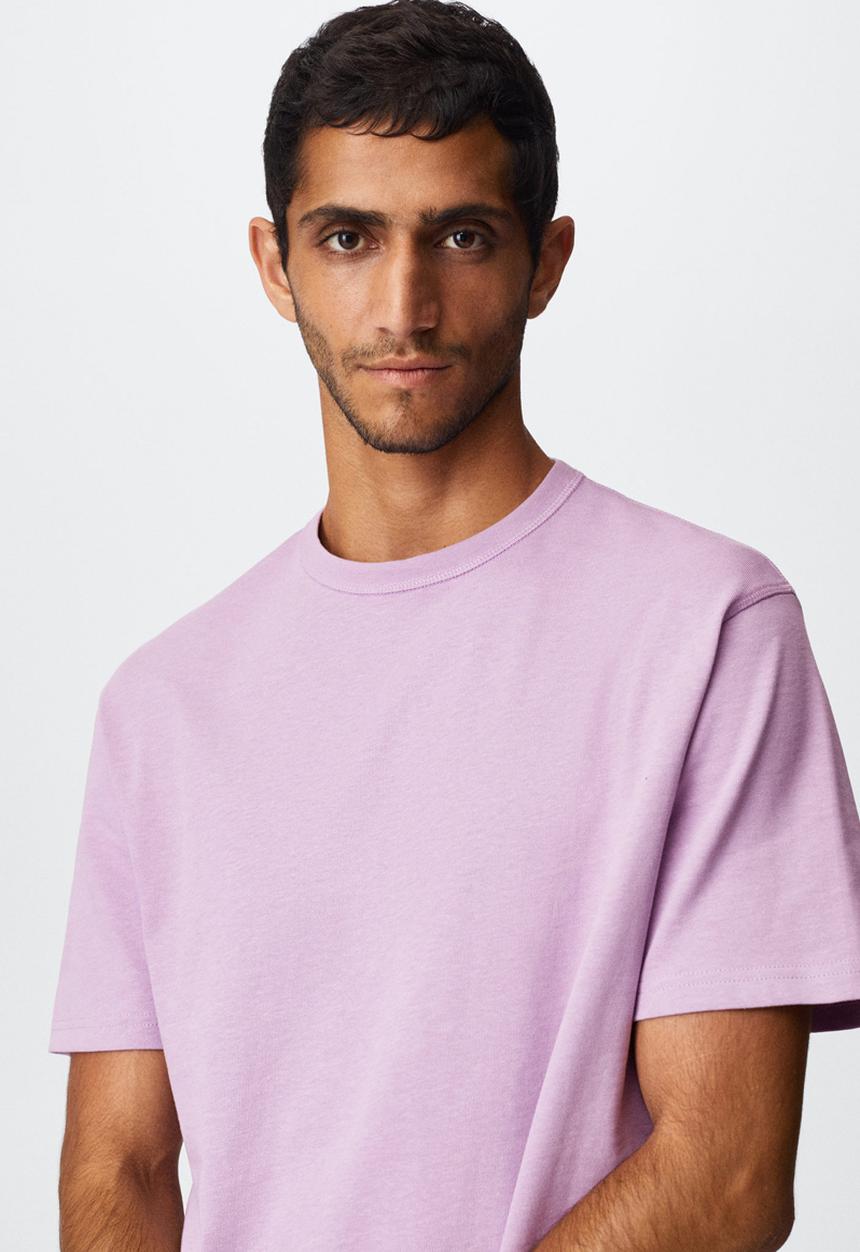 MANGO - T-shirt . anouk - purple 