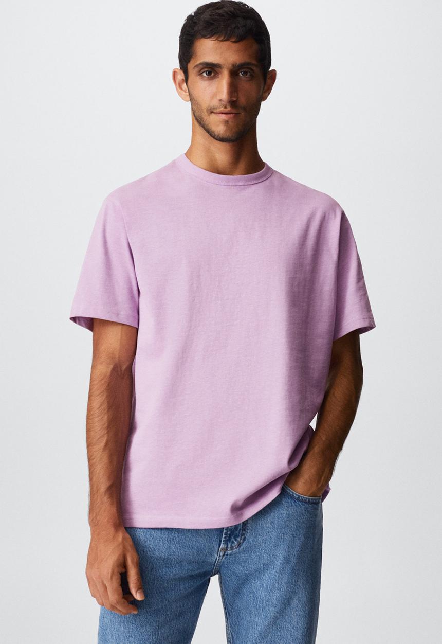 MANGO - T-shirt . anouk - purple 
