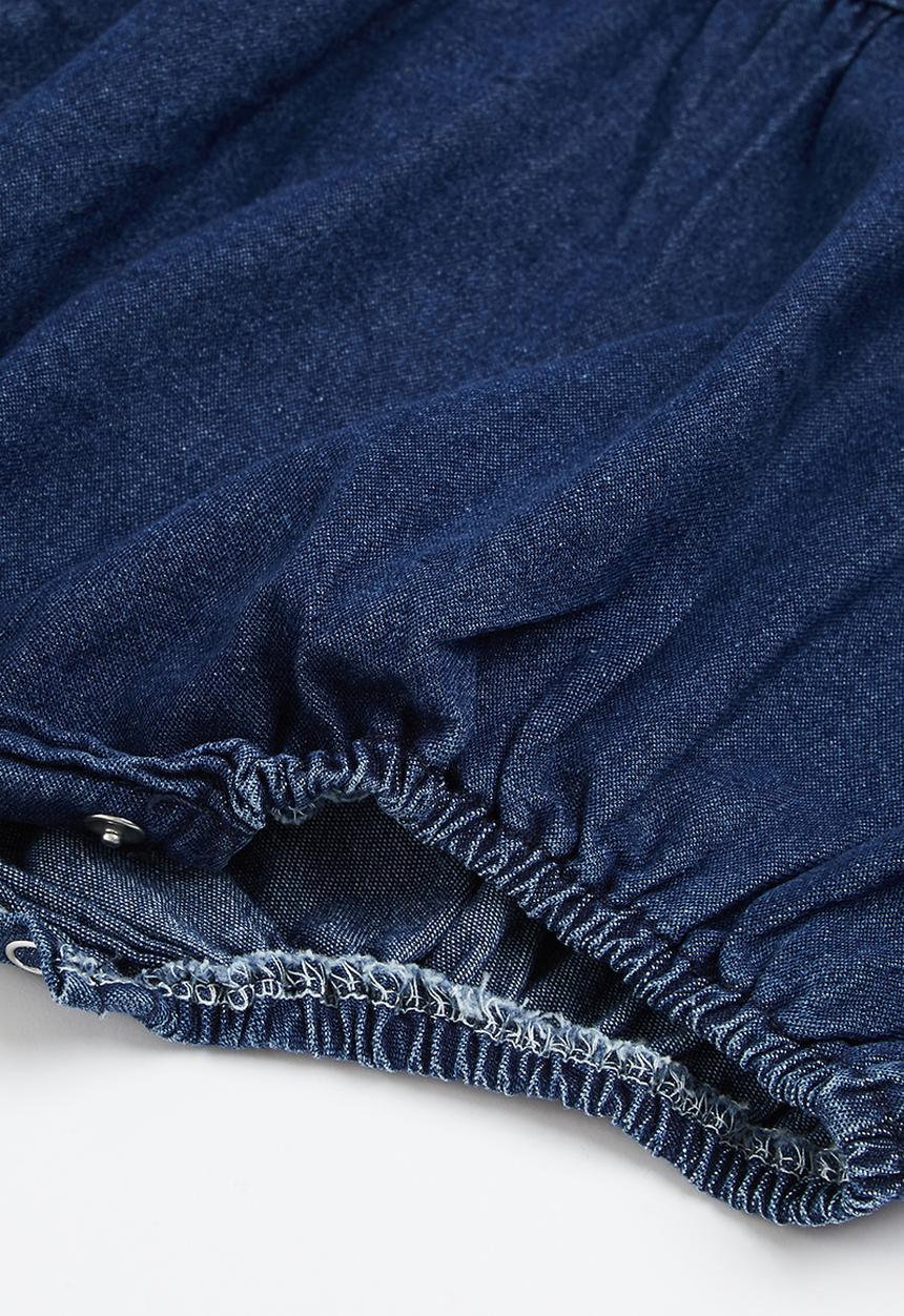 Pop Candy - Baby denim playsuit - blue