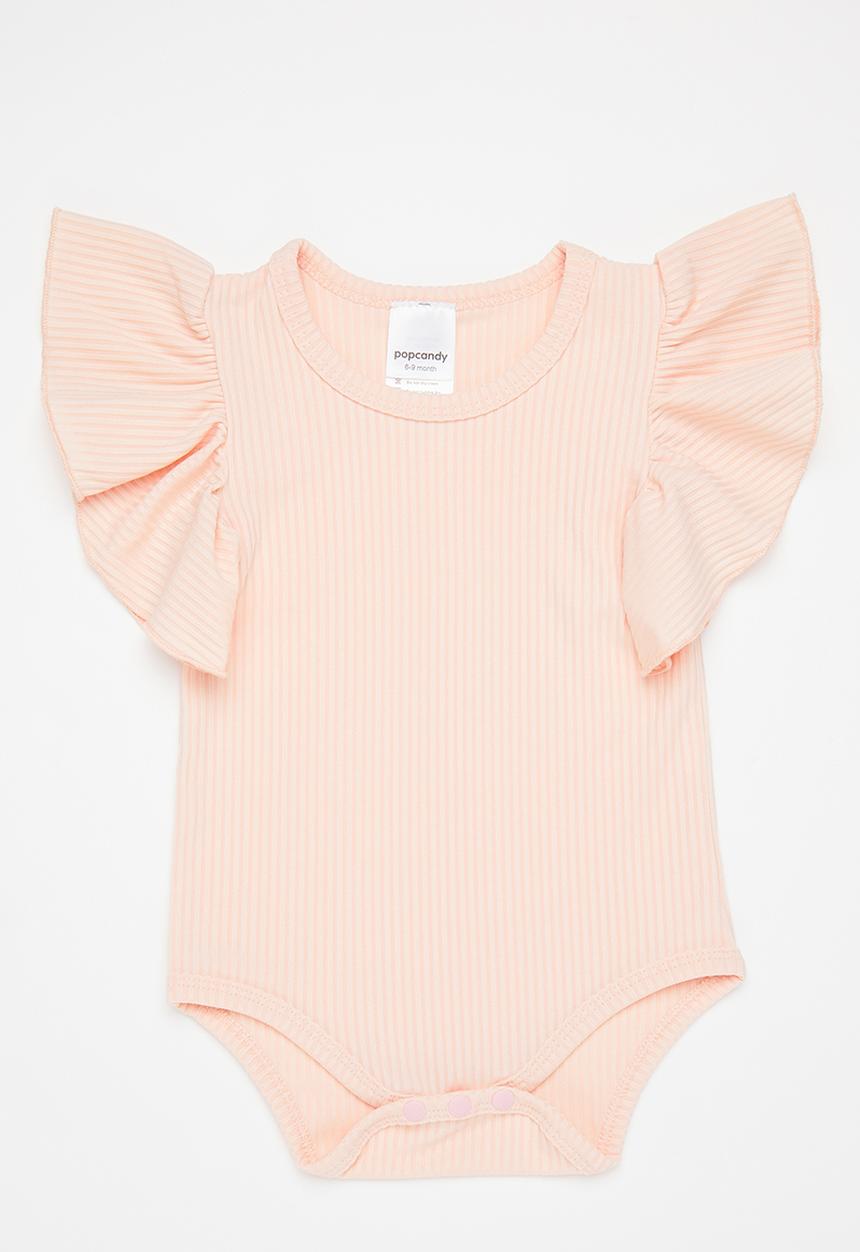 Pop Candy - Flutter sleeve babygrow - pink