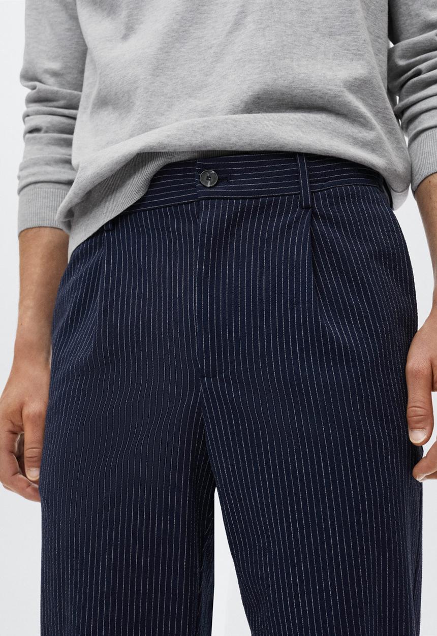 MANGO - Blanco trousers - navy