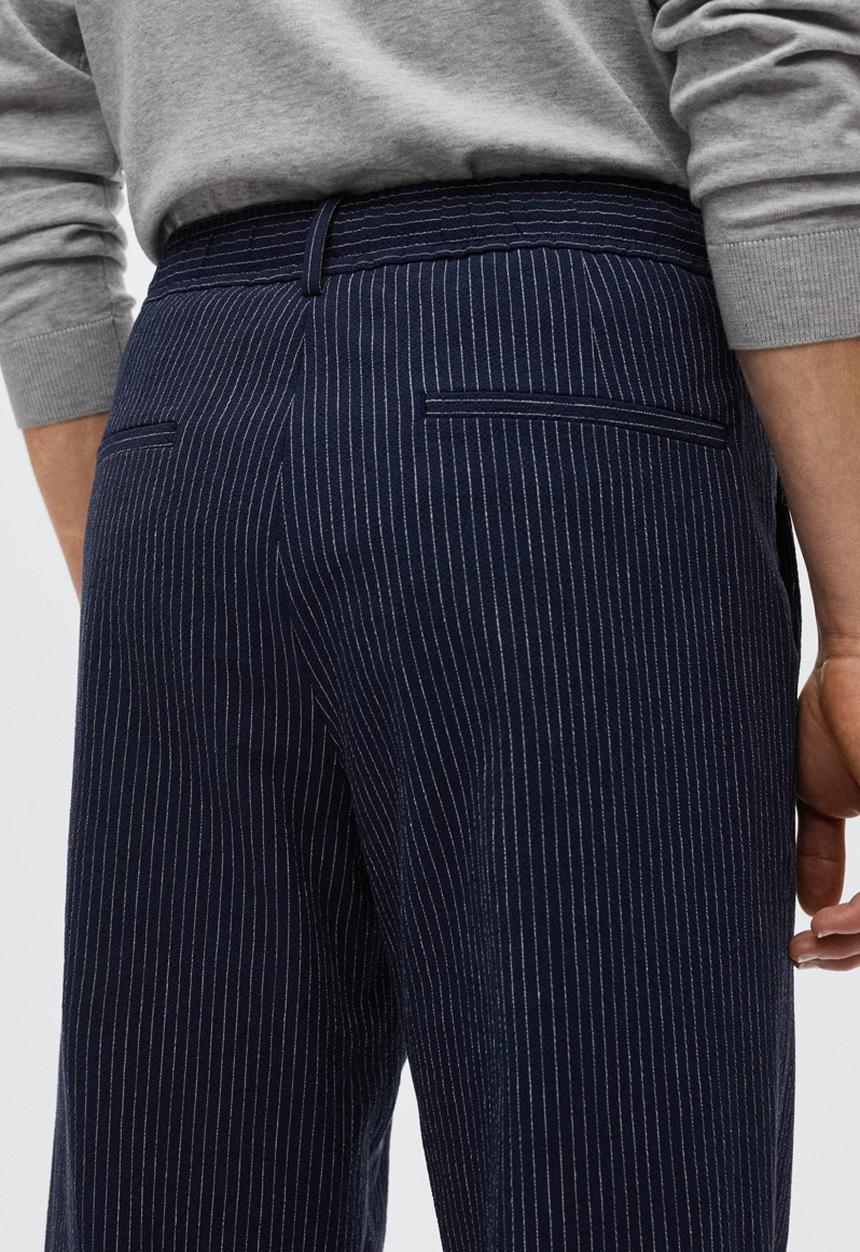 MANGO - Blanco trousers - navy
