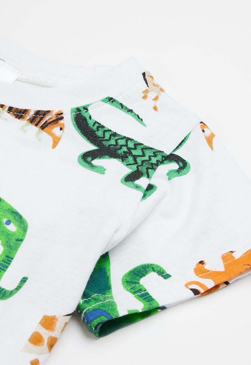 Pop Candy - Boys jungle tee & shorts set - multi