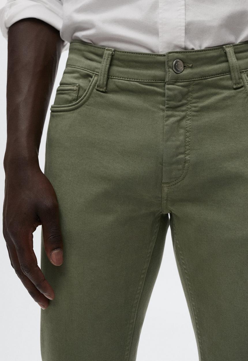 MANGO - Ibiza slim fit jean - khaki