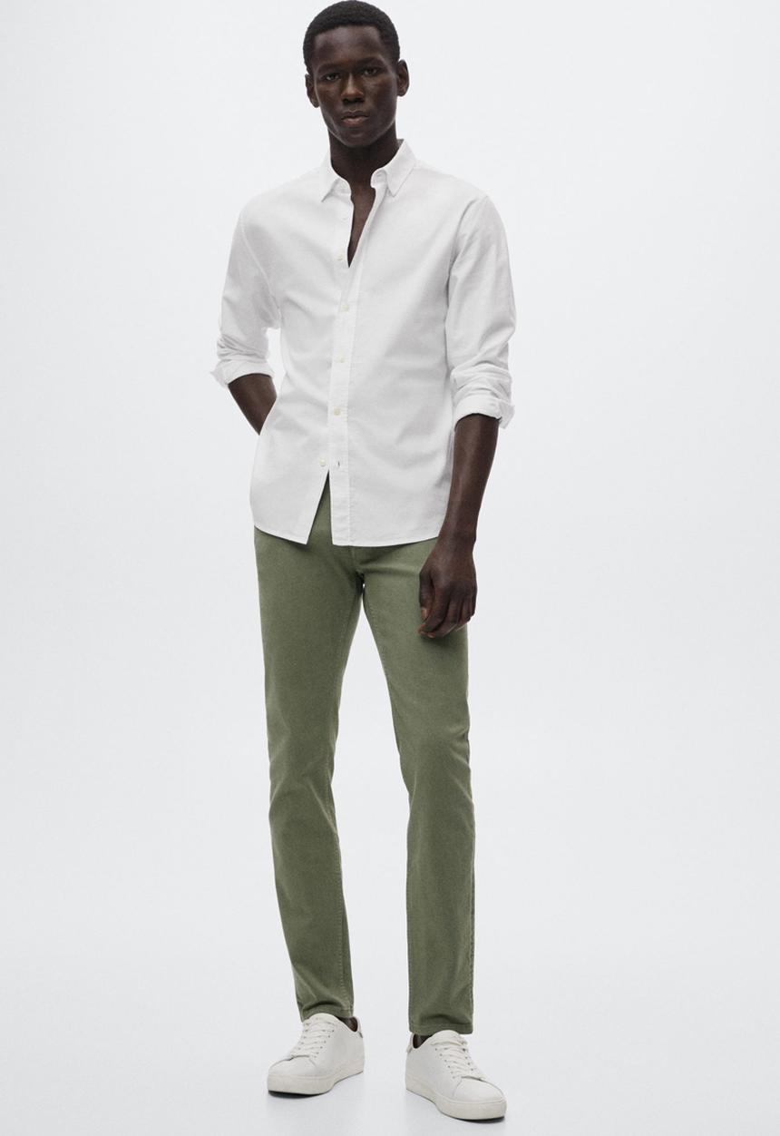 MANGO - Ibiza slim fit jean - khaki