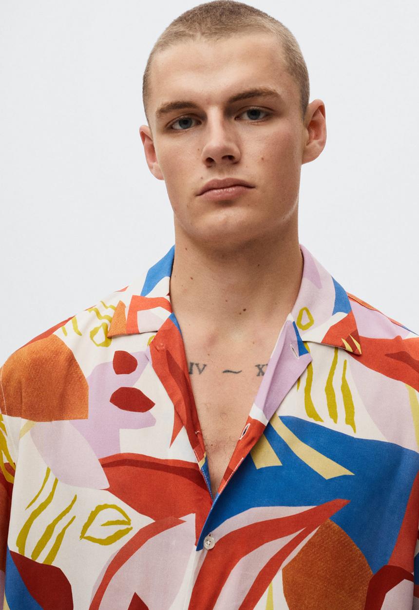 MANGO - Tamariu shirt  - beige