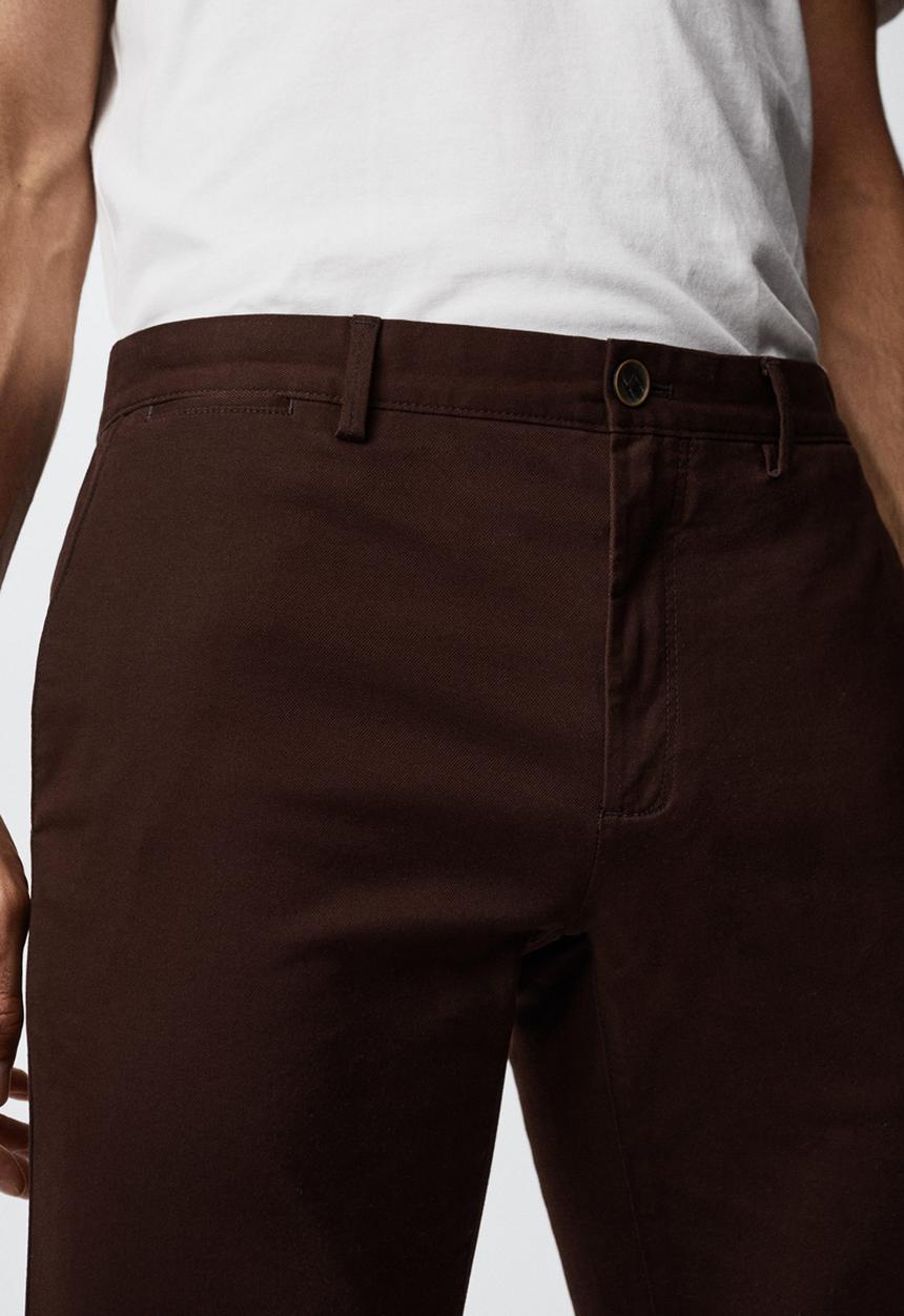 MANGO - Barna trouser - burgundy