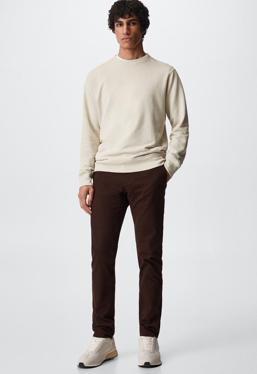 MANGO - Barna trouser - burgundy