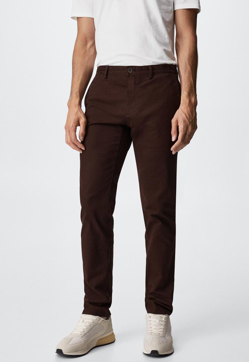 MANGO - Barna trouser - burgundy