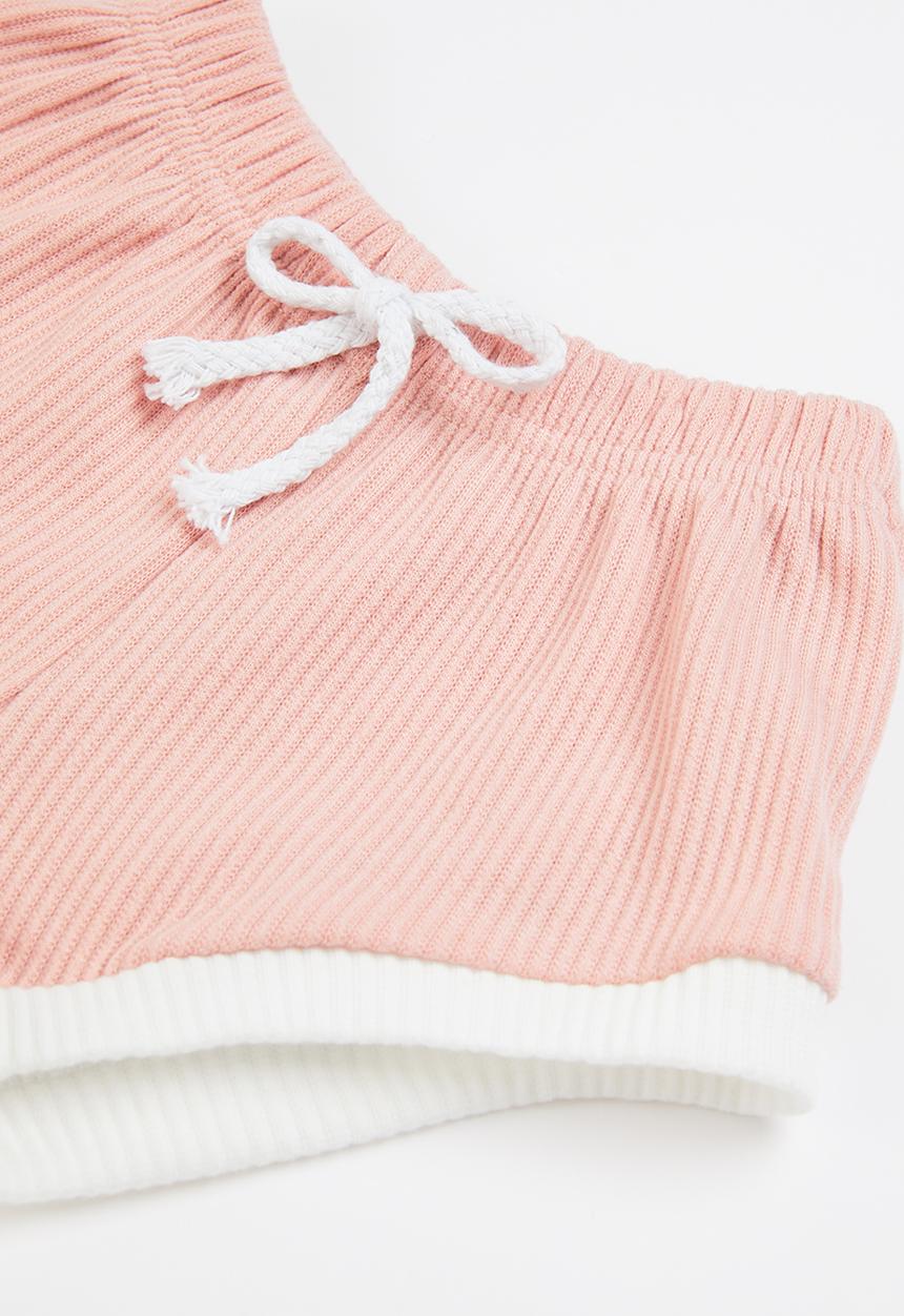 Pop Candy - Baby tee & shorts set - pink