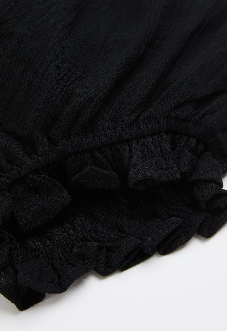 Pop Candy - Baby ruffle shorts - black