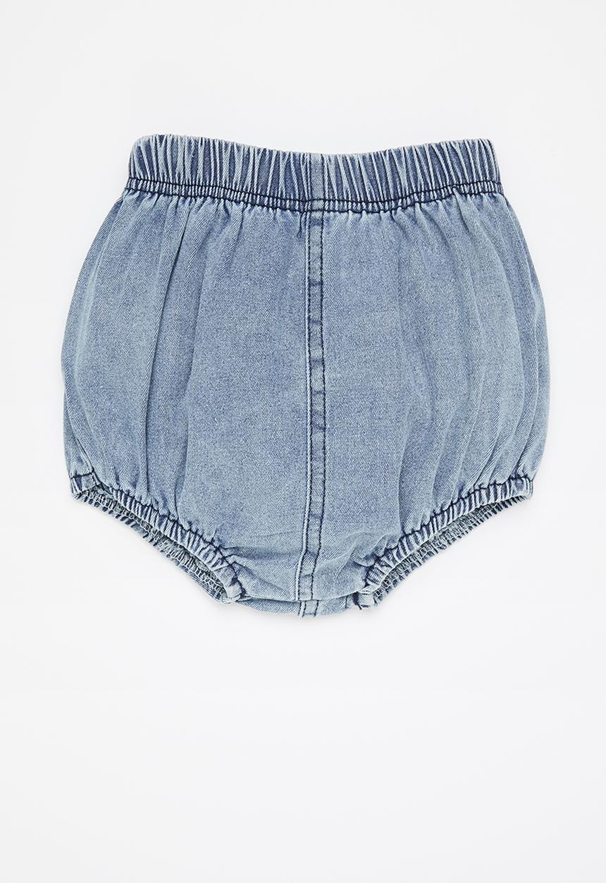 Pop Candy - Baby denim shorts - blue
