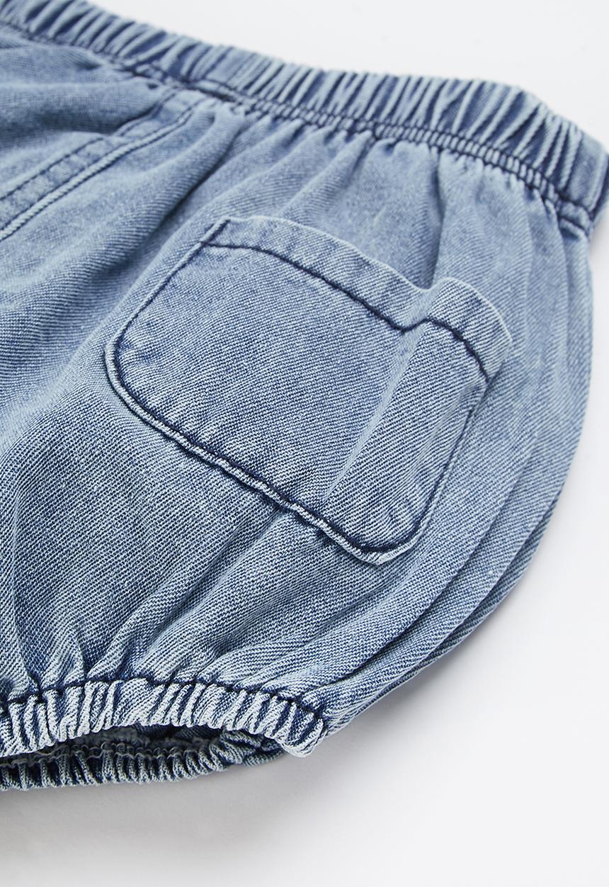 Pop Candy - Baby denim shorts - blue