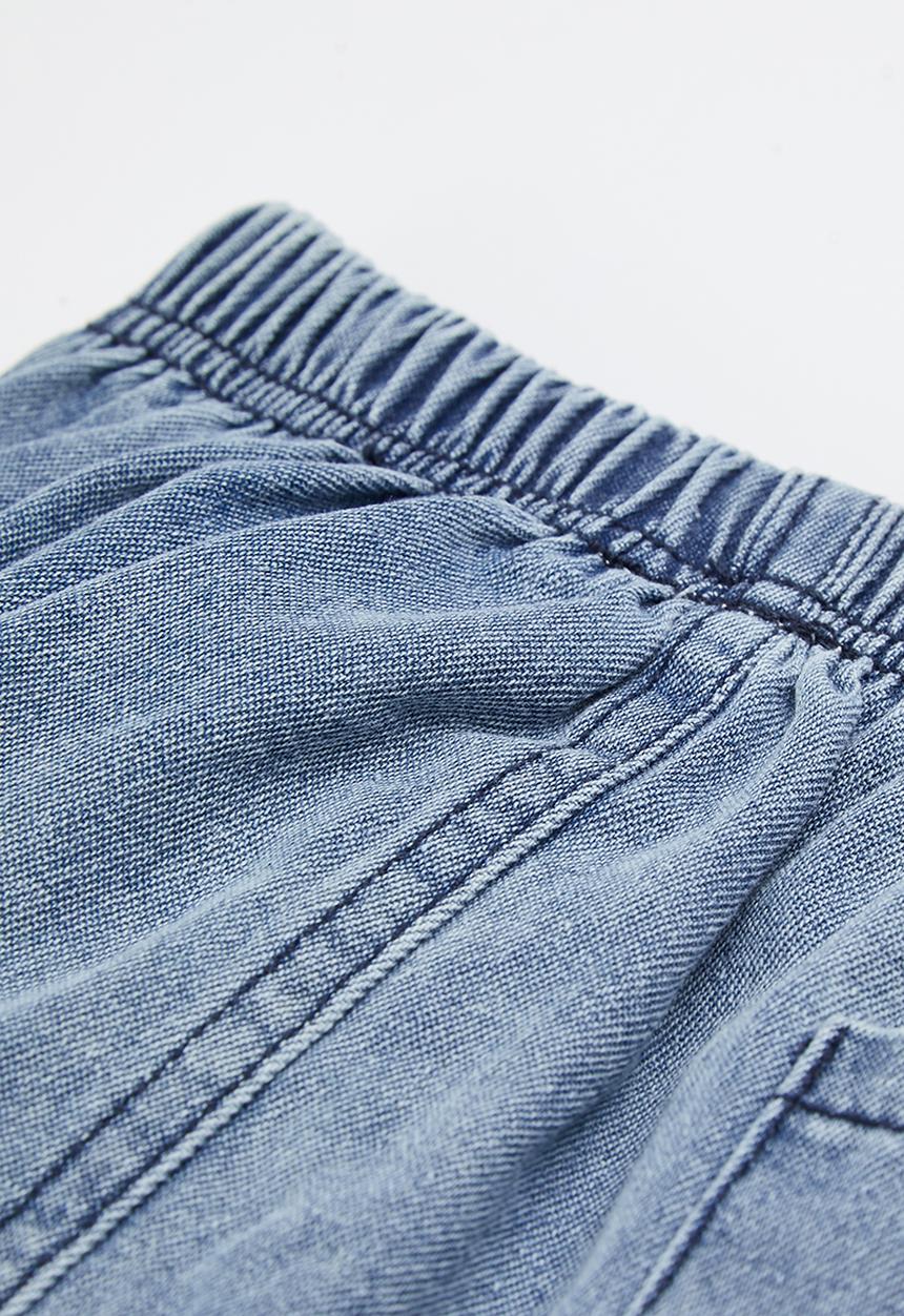 Pop Candy - Baby denim shorts - blue