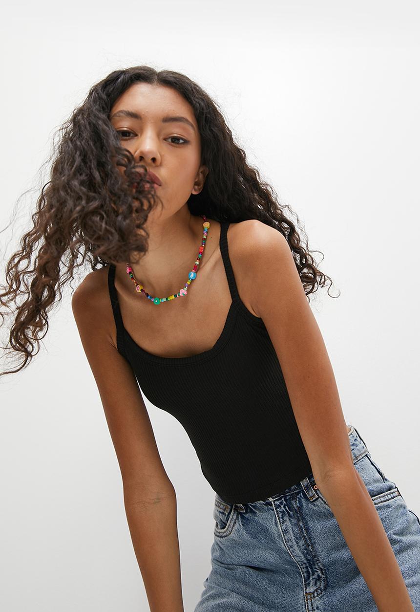 Blake - New shape tank vest - black