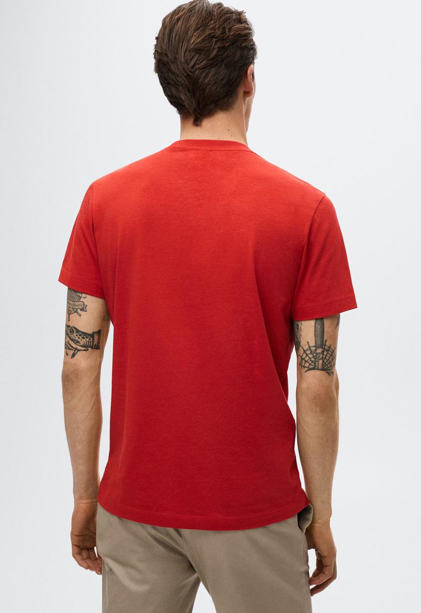 MANGO - Cherlo sustainable tee - red