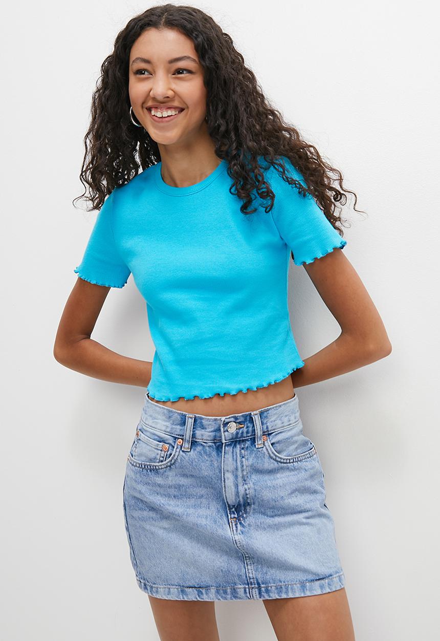 Blake - Baby tee - turquoise