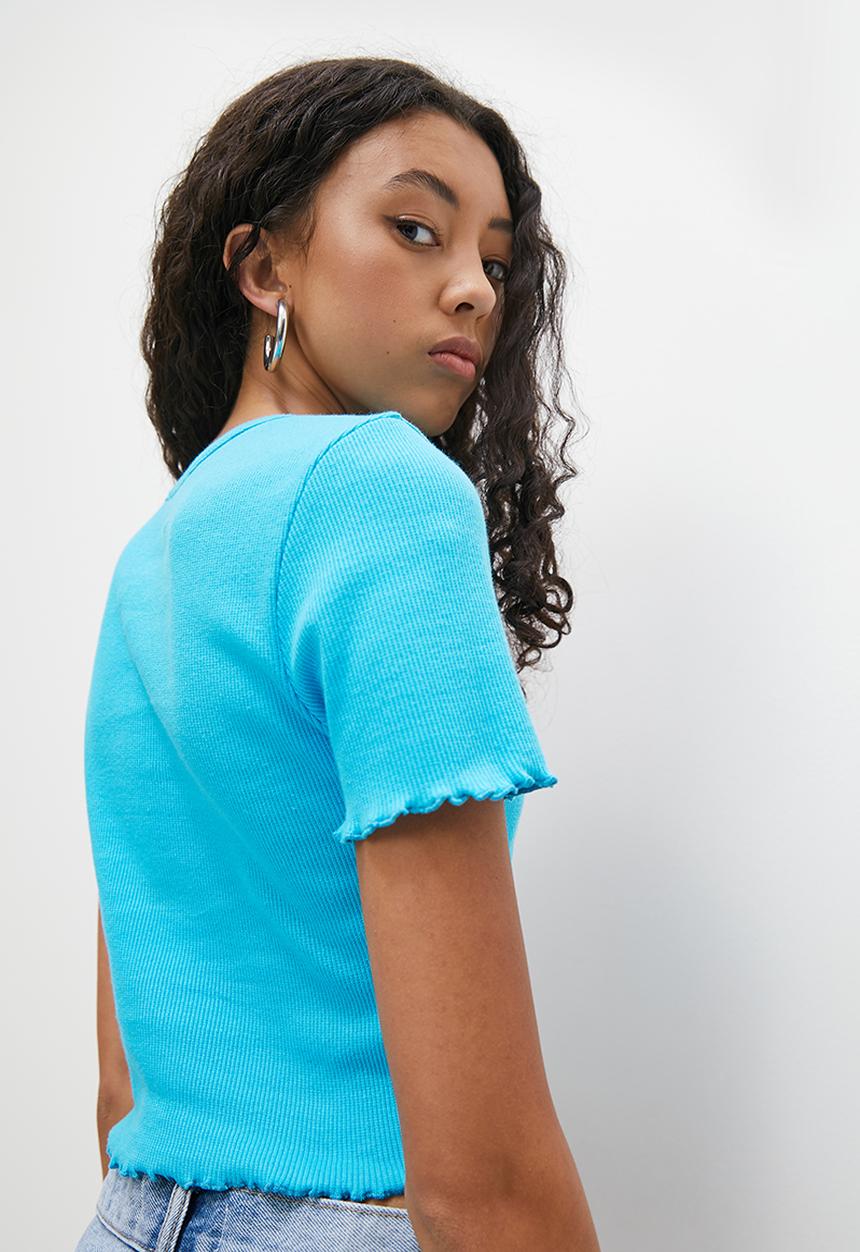 Blake - Baby tee - turquoise