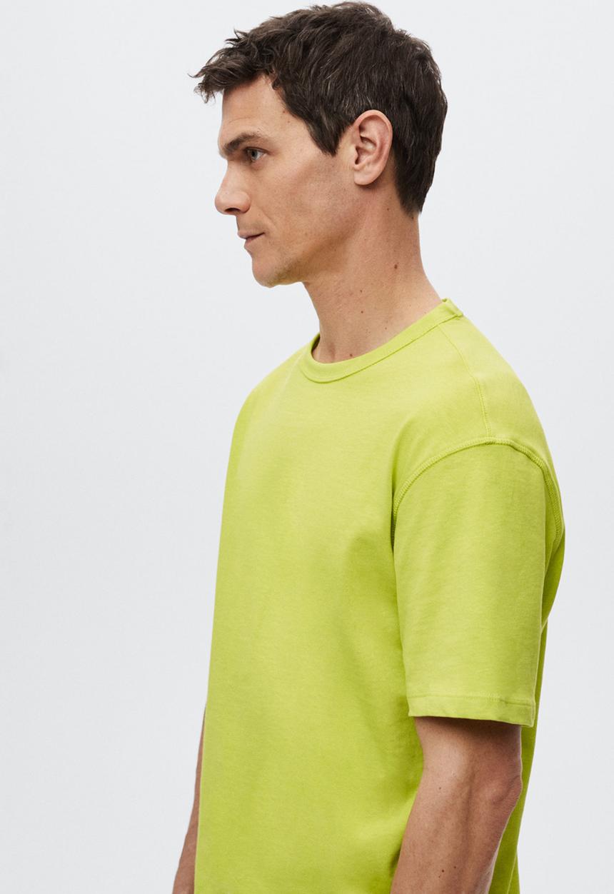 MANGO - Anouk relaxed T-shirt  - lime