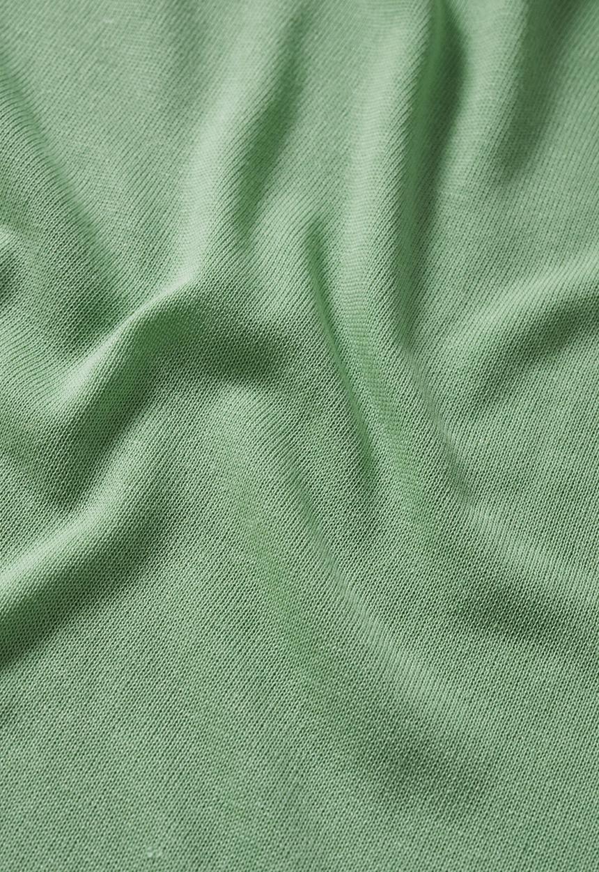 MANGO - Llino linen t-shirt - green