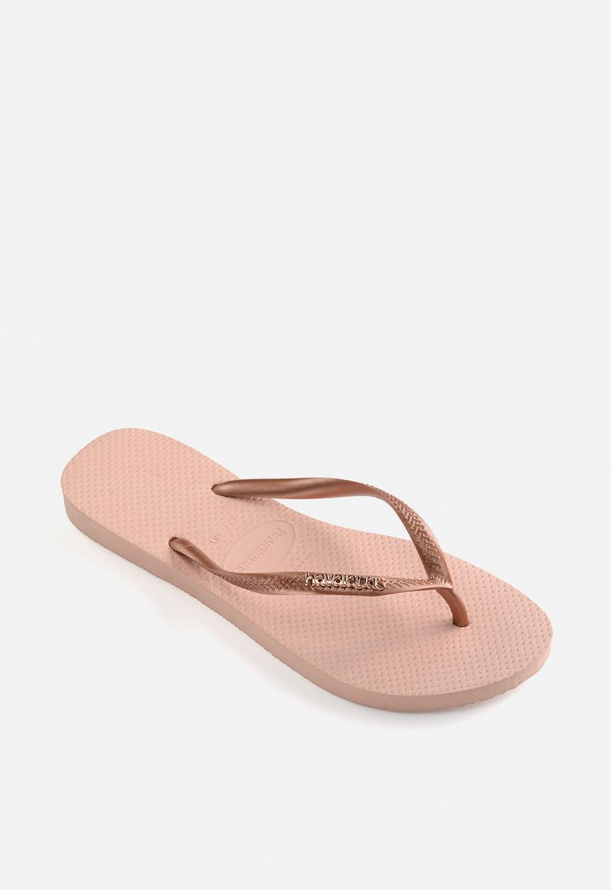 Havaianas - Slim logo metallic - ballet rose & golden rush