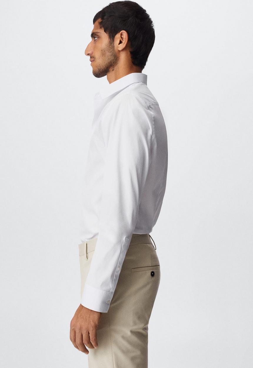 MANGO - Emotion slim fit shirt - white
