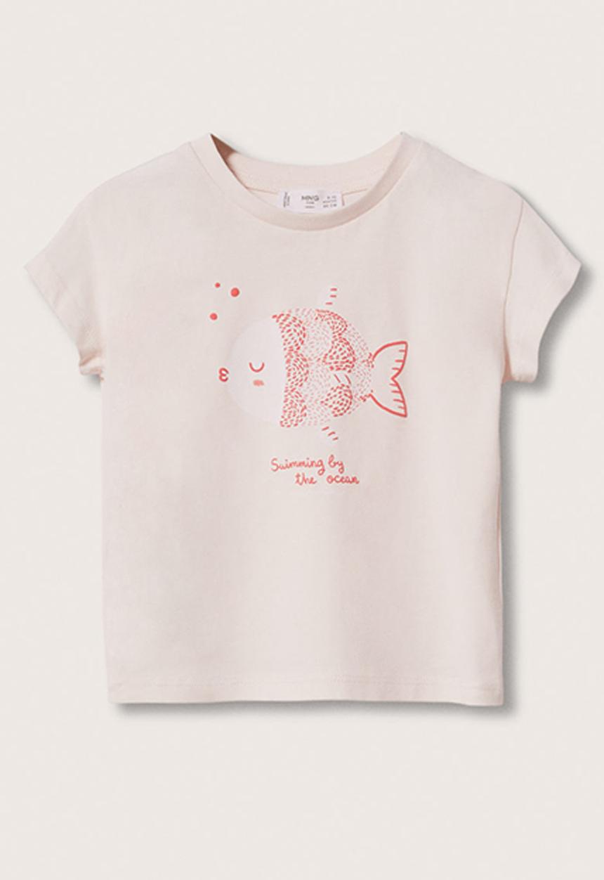 MANGO - T-shirt yummy - pink