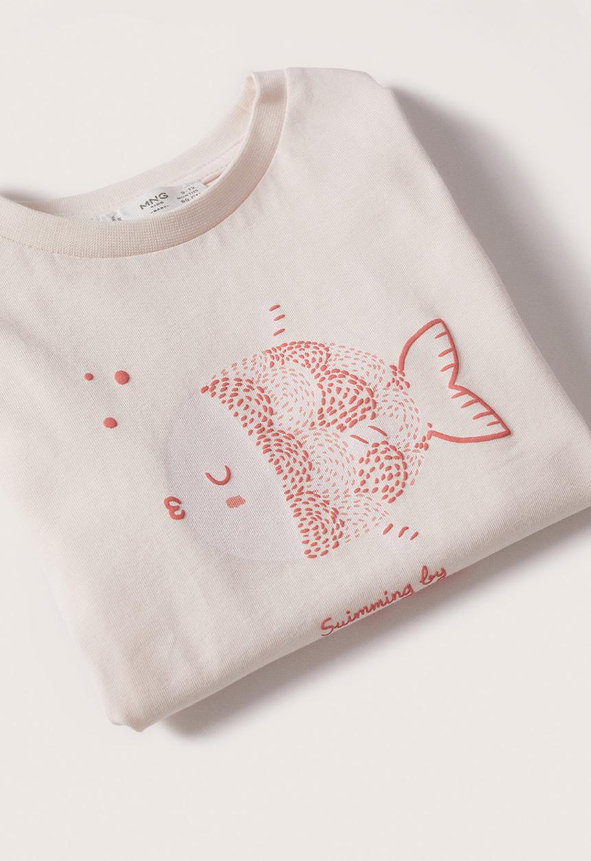 MANGO - T-shirt yummy - pink