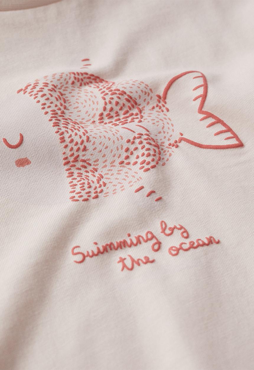 MANGO - T-shirt yummy - pink