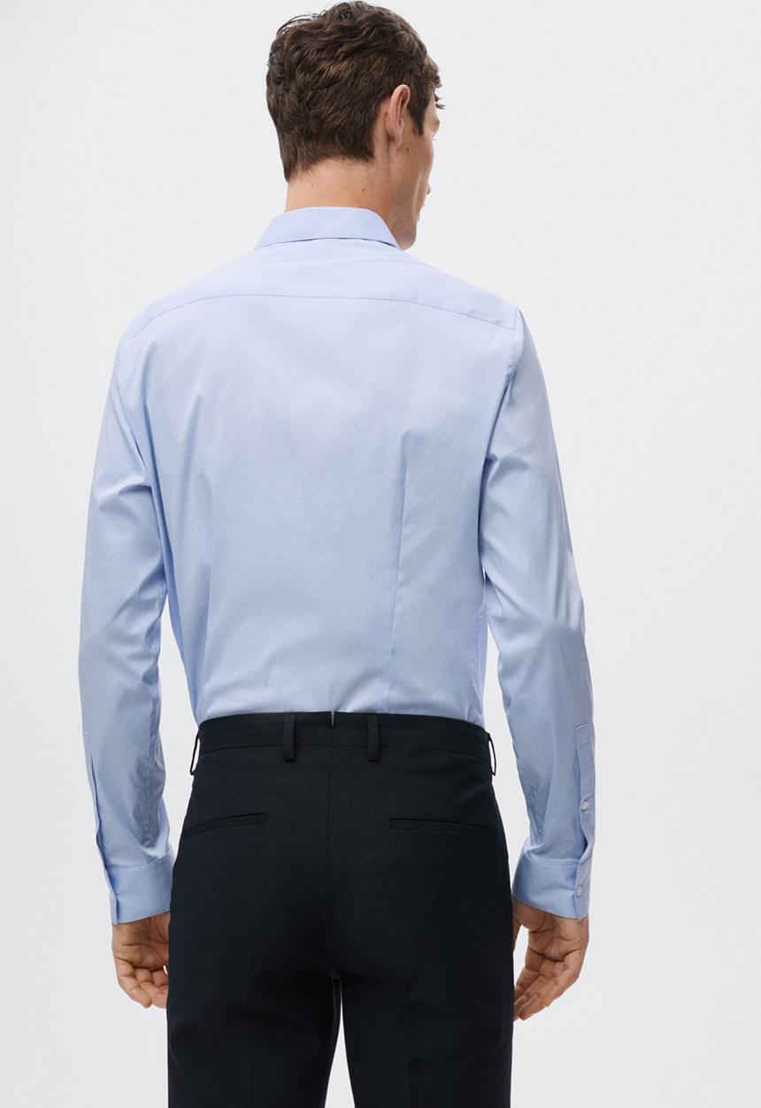 MANGO - Emotion slim fit shirt - blue